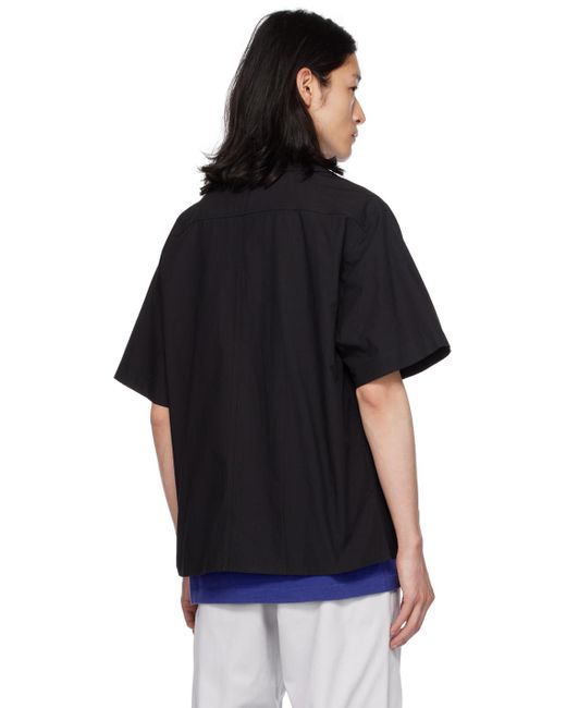 KENZO Black Paris Wrap Shirt for men