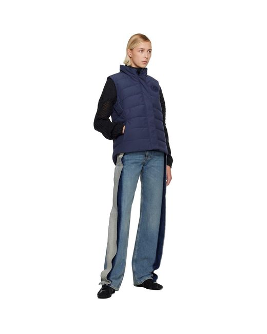 Canada Goose Blue Freestyle Tonal Label Vest