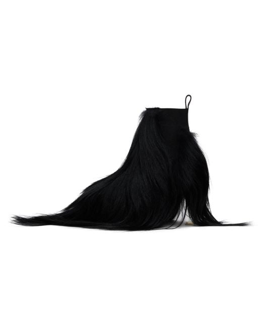 Rick Owens Black Porterville Minimal Grill Beatle 65 Chelsea Boots