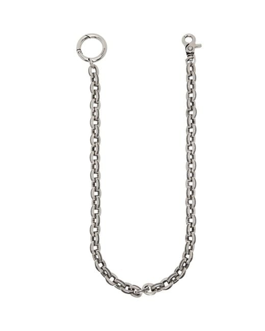 Balenciaga Metallic Melrose Trouser Keychain for men