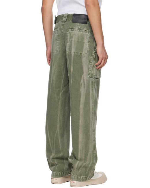 J.W. Anderson Green Wide-leg Cargo Pants for men