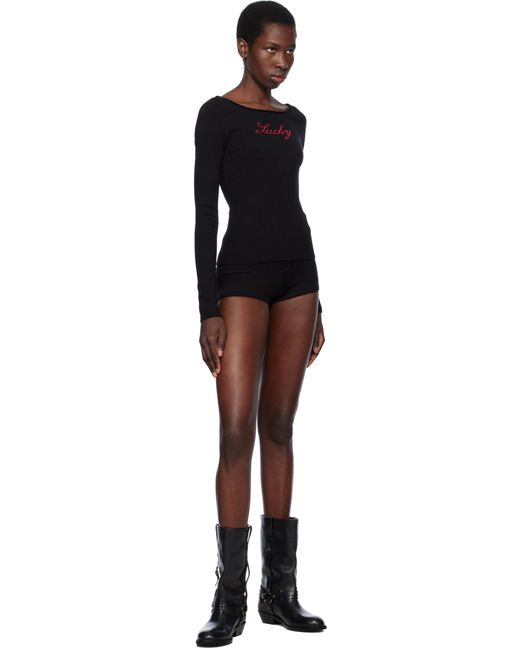 Short Court Bradley Noir En Tricot Édition Bella Hadid Frankie's Bikinis en coloris Black