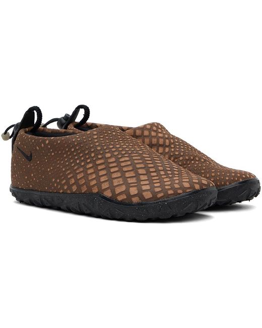 Nike Black Brown Acg Moc Premium Slippers for men