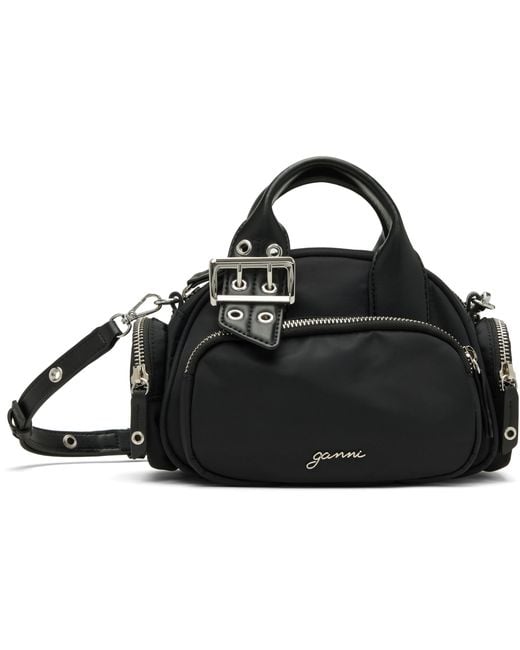 Ganni Black Mini Polochon Bag