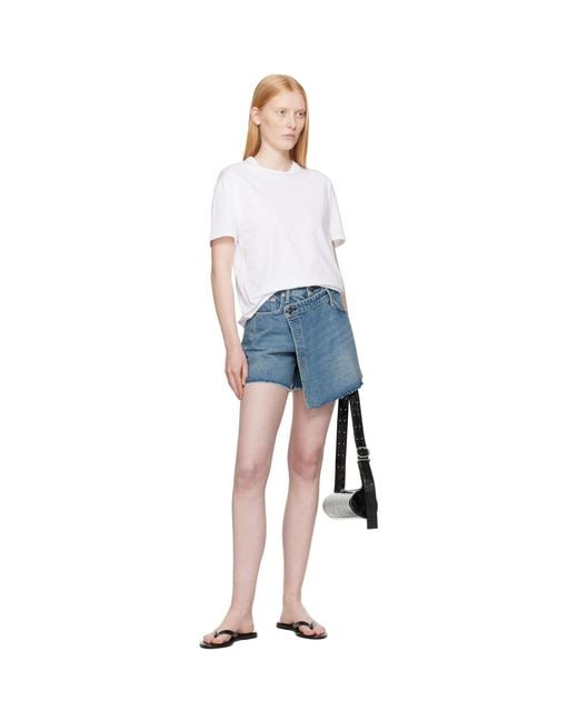 Rag & Bone Blue Belinda Denim Mini Skort