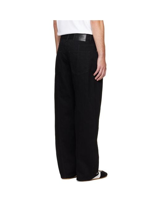 Helmut Lang Black Saddle Jeans for men