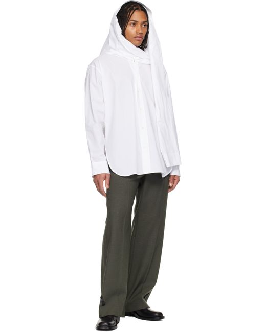 Chemise Surdimensionnée Blanche Jean Paul Gaultier pour homme en coloris Black