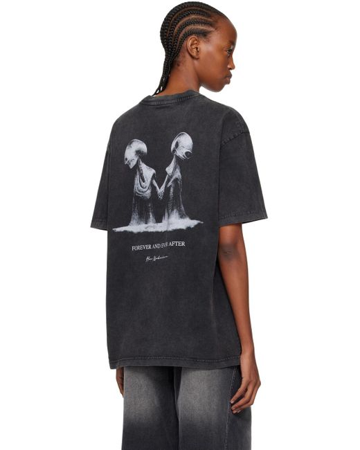 Han Kjobenhavn Black 'aliens In Love' T-shirt