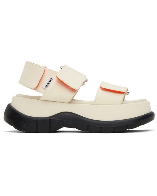 Sunnei Black Ssense Exclusive Platform Sandals