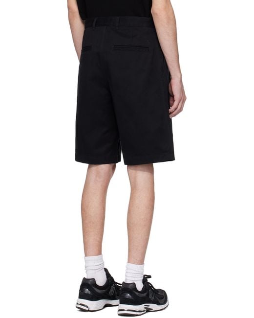 Reigning Champ Black Cotton Chino Sophomore Relaxed 10 Shorts for men