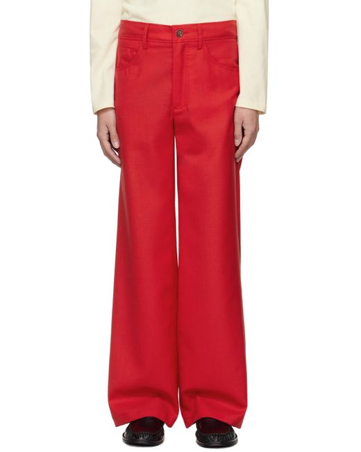 Séfr Red Jiro Trousers for men