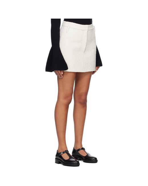 Camilla & Marc White Off- Flint Miniskirt