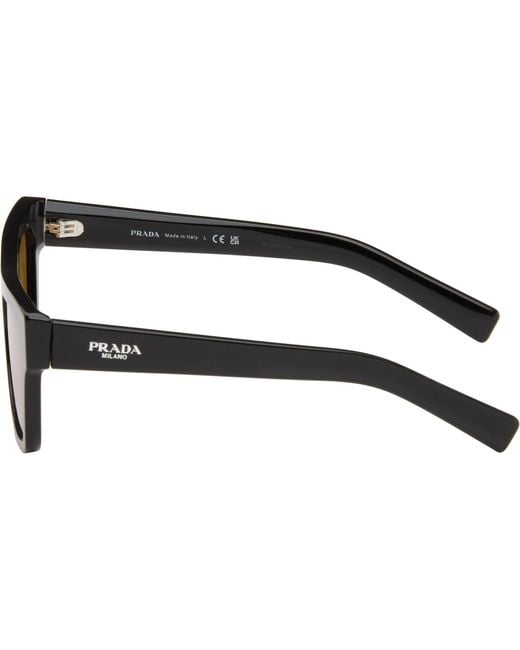 Prada Black 'Prada Logo' Sunglasses for men