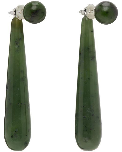 Moyennes boucles d'oreilles angelika vertes Sophie Buhai en coloris Green
