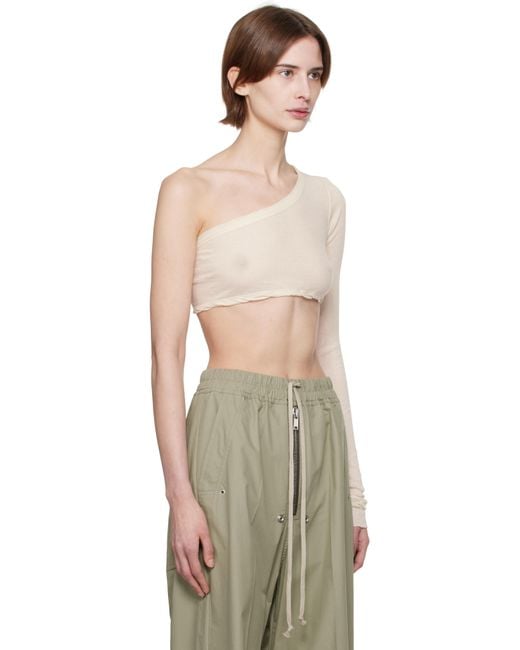 【関税込み】Rick Owens オフホワイト Hollywood Ziggy Tシャツ Off-White Hollywood Ziggy T-shirt by Rick Owens on Sale