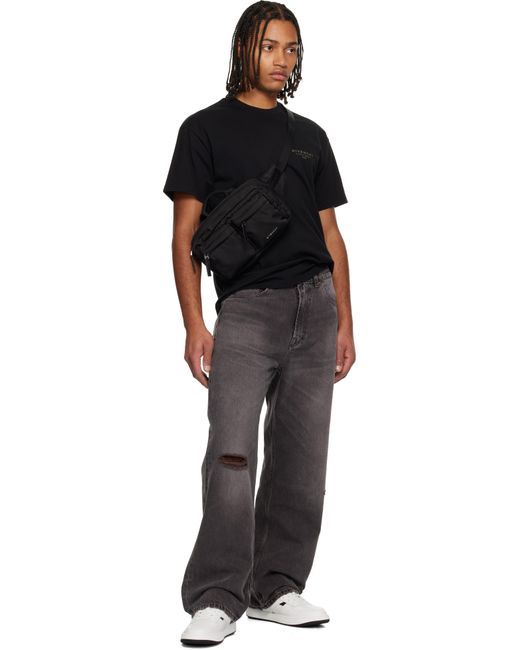 Givenchy Black Essential U Nylon Belt Bag for men