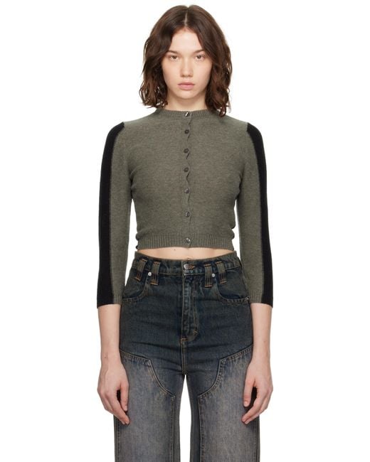 Eckhaus Latta Black Racer Cardigan