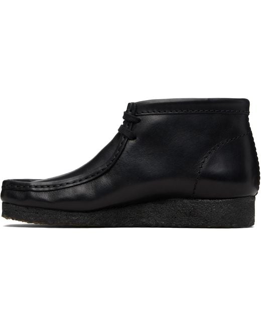 Clarks Black Wallabee Desert Boots for men