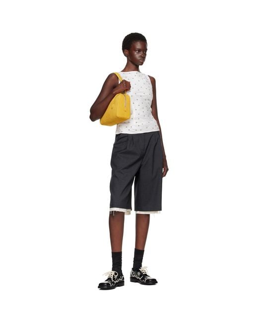 MARGE SHERWOOD Yellow Soft Boston Small Bag
