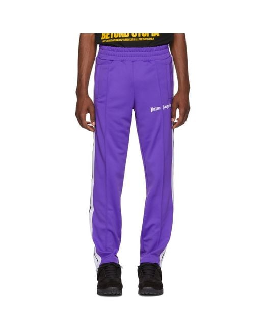 Pantalon de survetement mauve Classic Palm Angels pour homme en coloris Purple