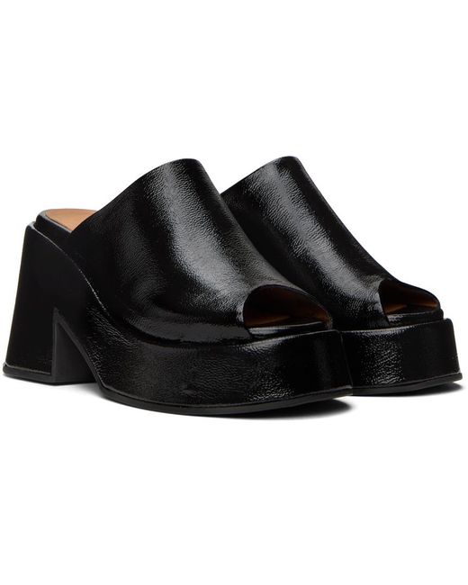 Ganni Black Retro Sandals Lyst
