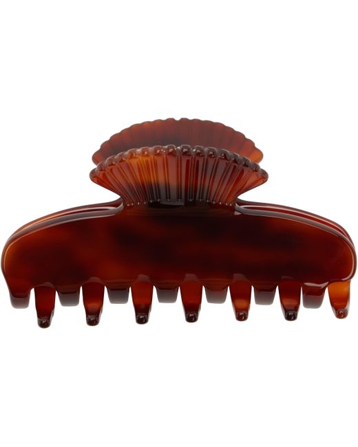 Sophie Buhai ブラウン Small Fan Shell バンスクリップ Red