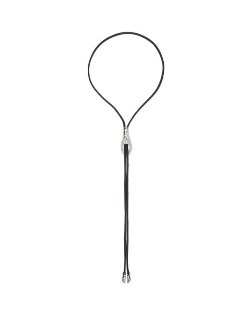 Lemaire Black Snake Bolo Tie Necklace for men