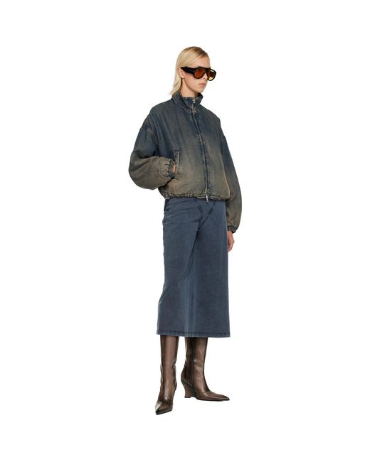 DIESEL Blue De-Flower-S Denim Jacket