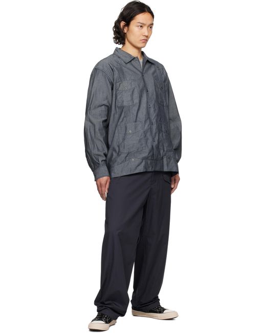 メンズ Engineered Garments ネイビー Guayabera シャツ Blue
