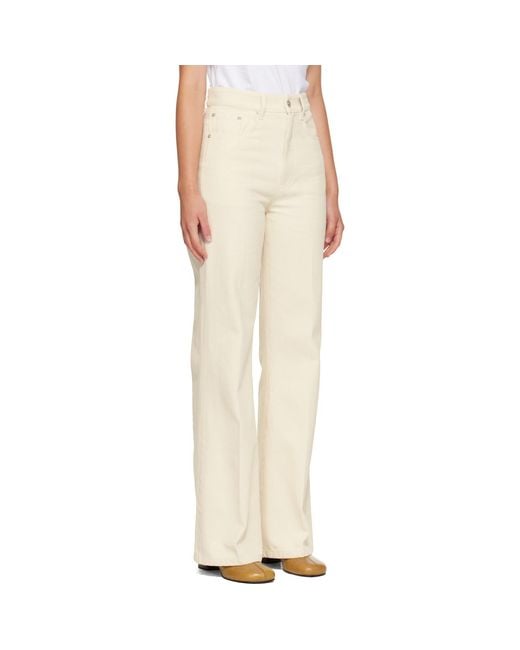 A.P.C. Natural Off- Domino Jeans
