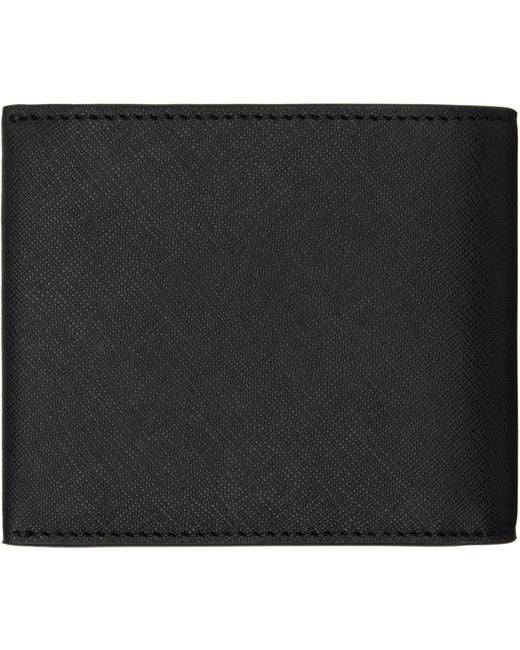 Boss Black Saffiano Leather Wallet for men