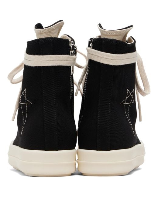 Rick Owens Black Concordians Vegan Sneaks Sneakers