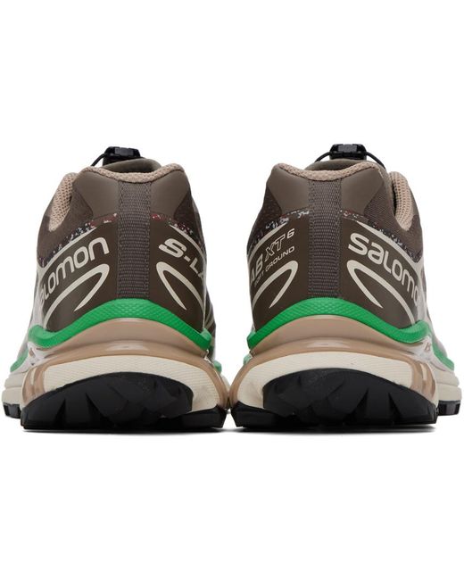 Salomon Black Brown Xt-6 Mindful Sneakers for men