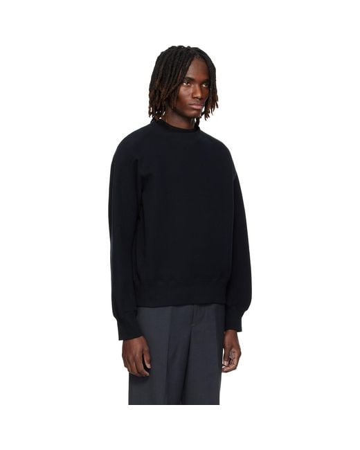 Sacai Blue Sponge Pullover Sweatshirt for men