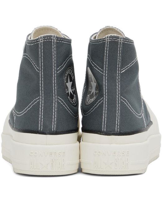 Baskets chuck taylor all star construct gris et blanc Converse pour homme en coloris Black