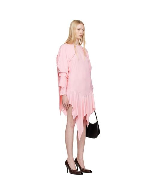 Ashley Williams Pink Wing Minidress