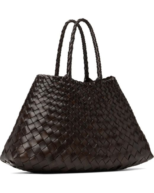 Dragon Diffusion ブラウン スモール Santa Croce トートバッグ Black