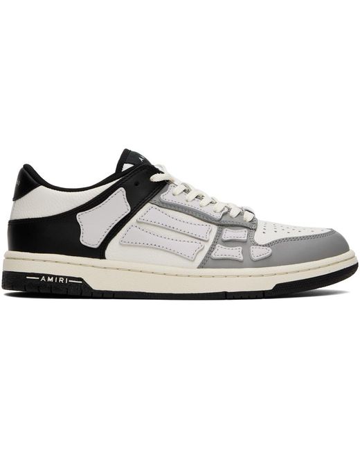 Amiri Black Two-tone Skel Top Low Sneakers for men