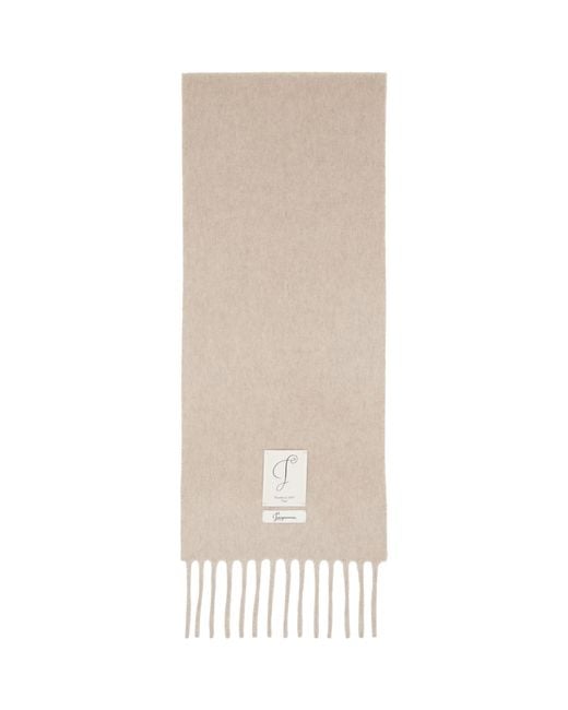Jacquemus Natural 'Cavallo' Scarf