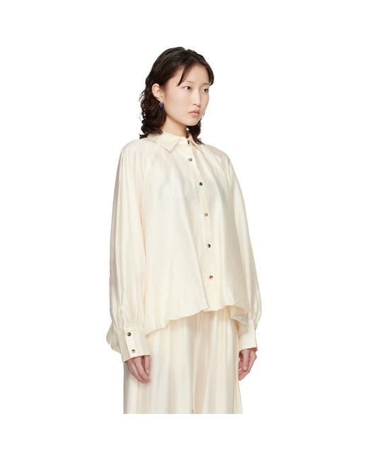 Cordera Natural Off- Balloon Shirt