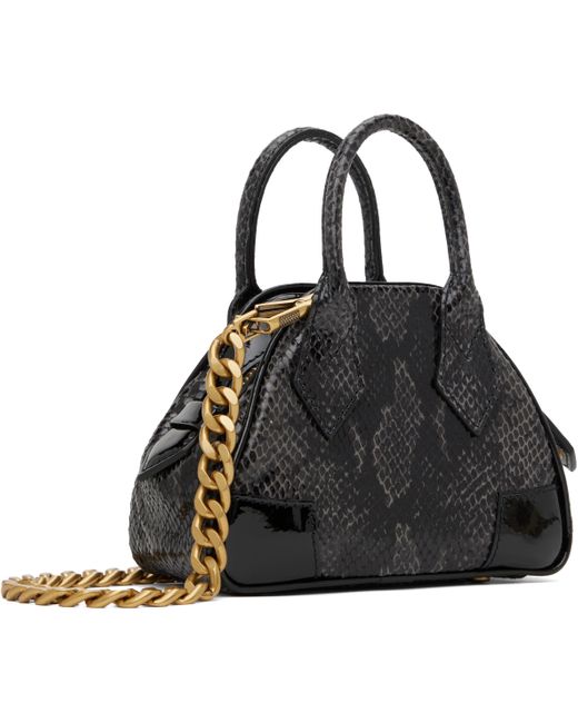 ★Vivienne Westwood★ ブラウン ミニ Yasmine チェーンバッグ Vivienne Westwood Black & Brown Mini Yasmine Chain Bag