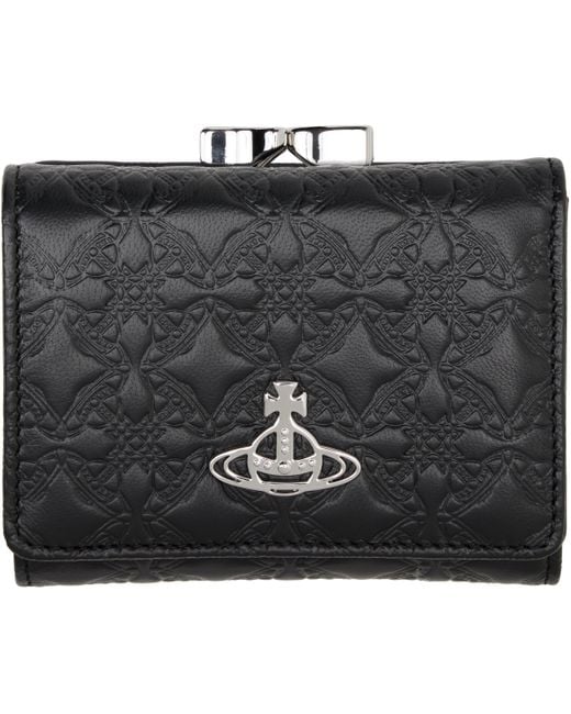 Vivienne Westwood Black Small Frame Wallet for men