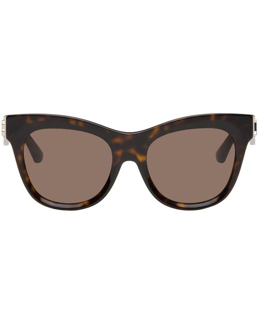 Burberry Black Tortoiseshell Cat-Eye Sunglasses