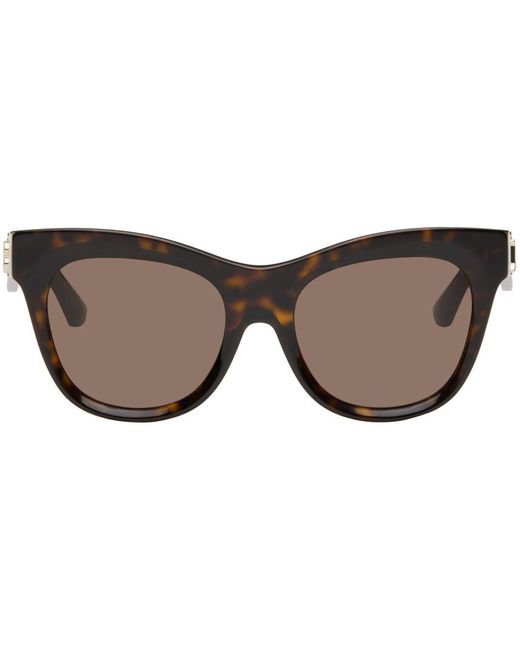 Lunettes de soleil œil-de-chat écailles de tortue Burberry en coloris Black