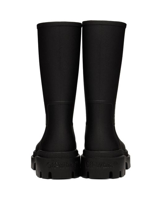 Off-White c/o Virgil Abloh Black Reboot 'Rainy Days' Boots