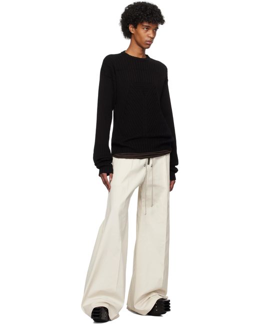 Pull Noir À Encolure Arrondie Rick Owens pour homme en coloris Black