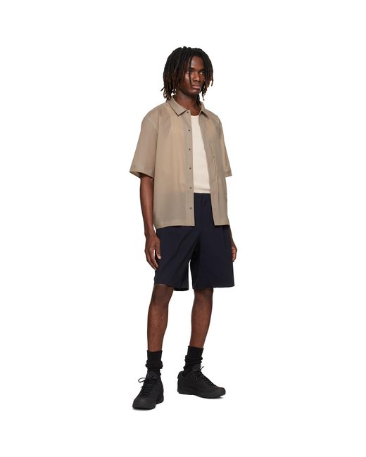 Veilance Blue Indisce Shorts for men