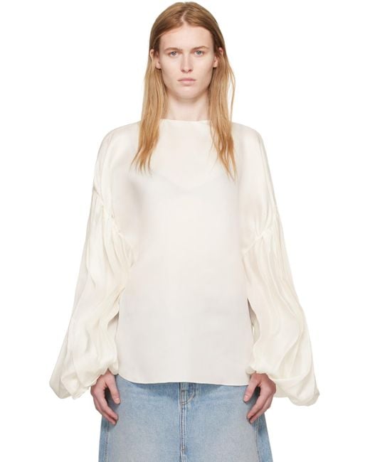 Khaite White 'The Quico' Blouse