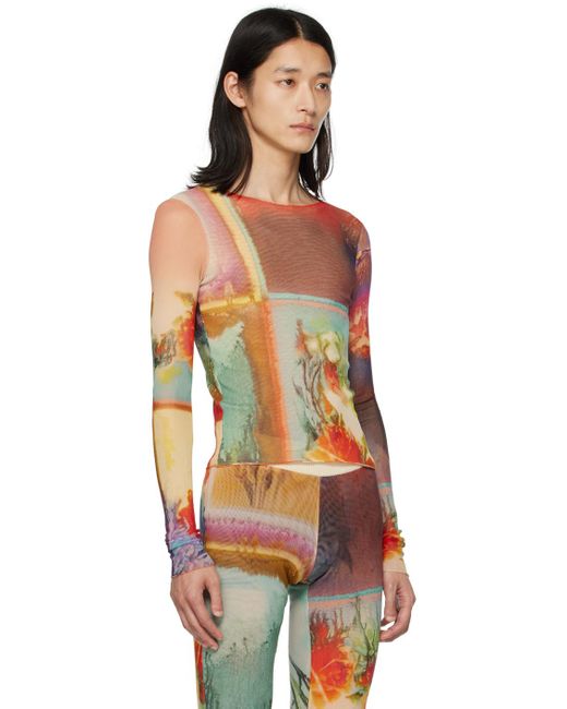 Jean Paul Gaultier Multicolor Scarf Long Sleeve T-shirt for men
