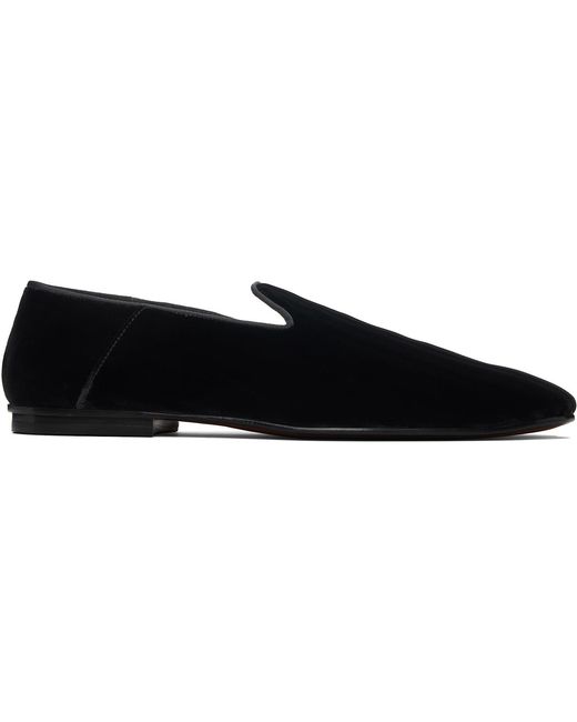Tom Ford Black Stripped Steven Slipper Loafers for men